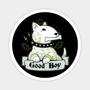 Bull Terrier Tattoo Magnet